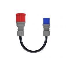 Dönüştürücü Adaptör 3x2,5 Ttr 3/16A Fiş - 5/32A Priz (30cm Kablolu)