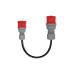 Dönüştürücü Adaptör 5x2,5 Ttr 5/32A Fiş - 5/16A Priz (30cm Kablolu)