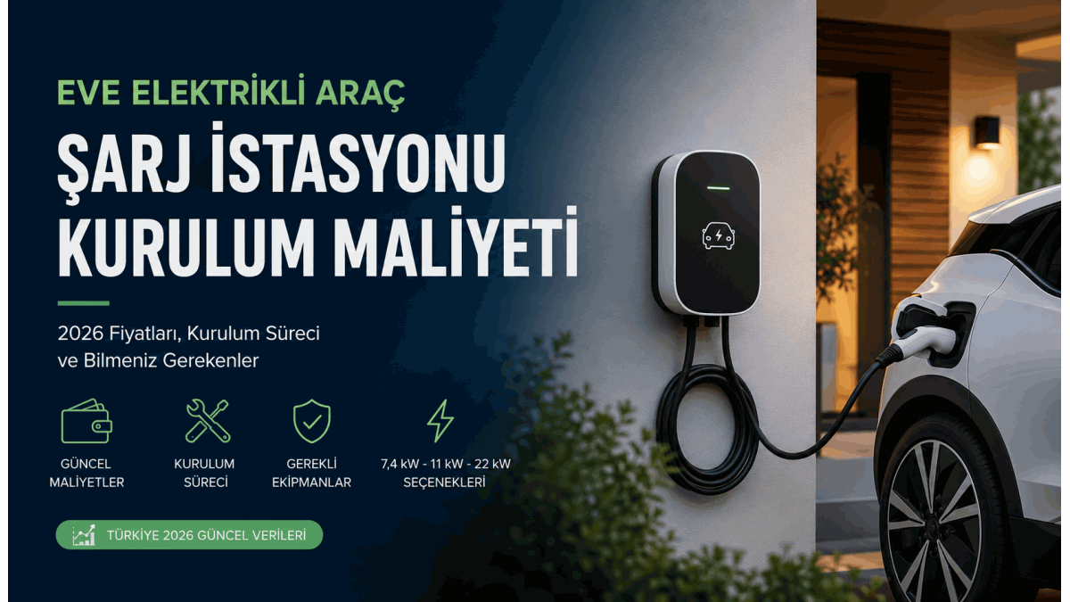 Eve Elektrikli Araç Şarj İstasyonu Kurulum Maliyeti